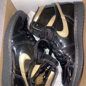Black & Gold Jordan Ones